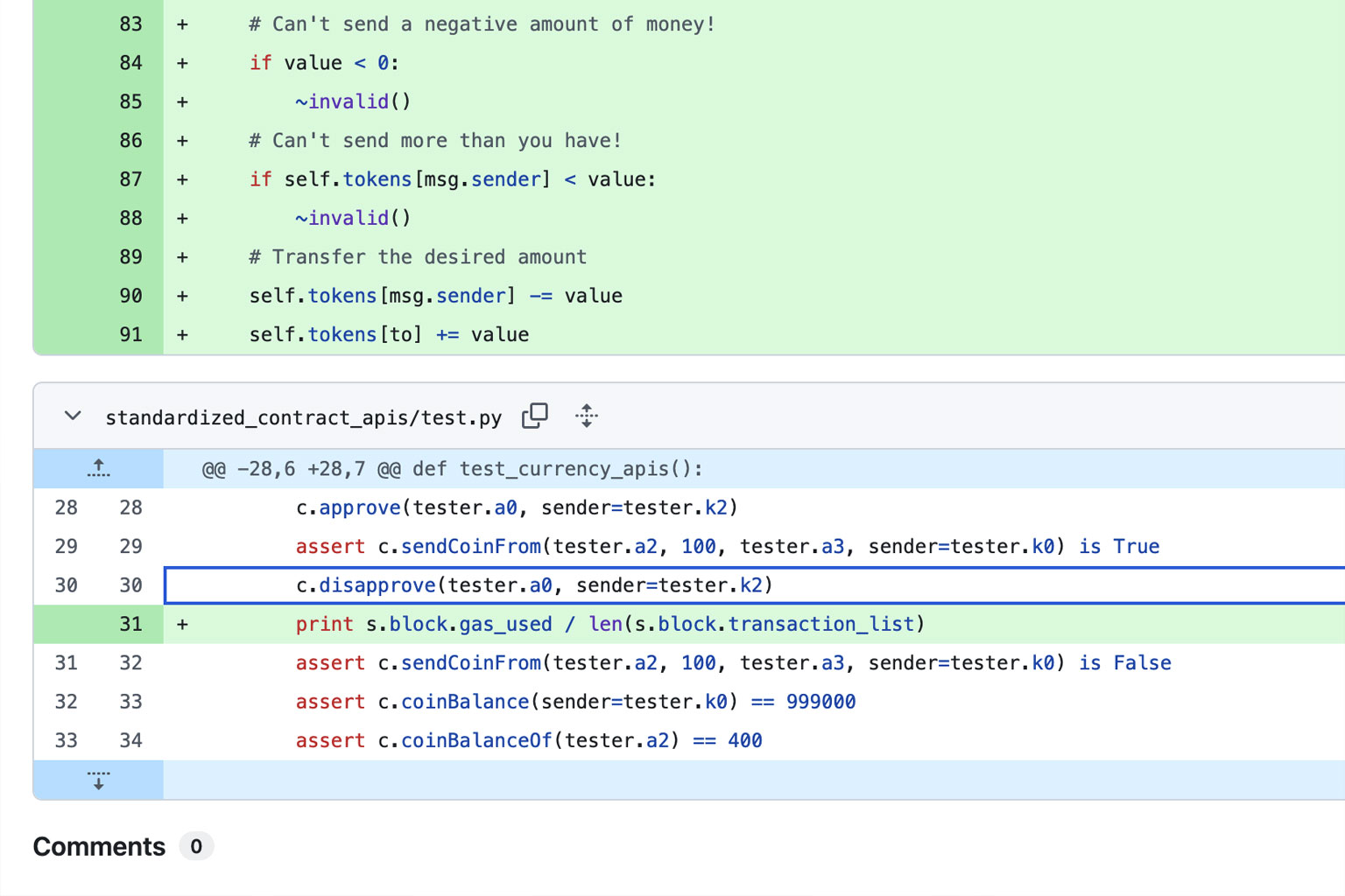 Vitalik uses disapprove in another crowdfund test code